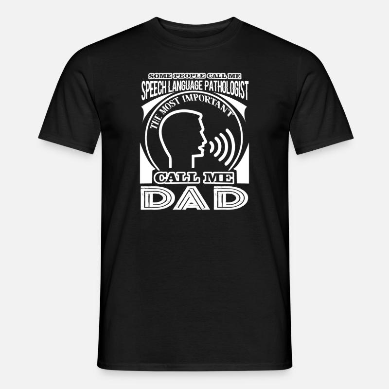 Speech Language Pathologist Dad - Men's T-shirt - black