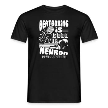 Beatboxer Beatboxing Is Good - Men's T-Shirt - black - Front - AI Model Male 178 light (178cm)