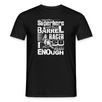 Barrel Racing I am A Barrel Racer - Men's T-Shirt - black - Front - AI Model Male 178 light (178cm)