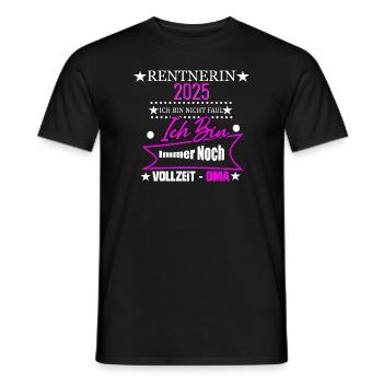 Rente Ruhestand Rentner Geschenk - Männer T-Shirt - Schwarz - Vorne - AI Model Male 178 light (178cm)