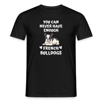 Frenchie Dogs Cadeau Français Bulldog - T-shirt homme - noir - Devant - AI Model Male 178 light (178cm)