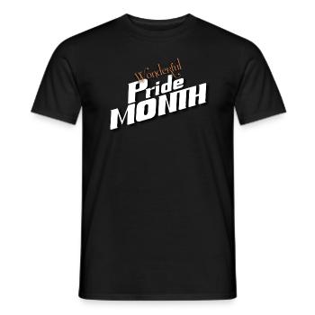 Wonderful pride month - T-shirt homme - noir - Devant - AI Model Male 178 light (178cm)