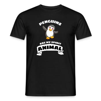 Antarctique Oiseau Zoo Animal Drôle Cadeau Pingouin - T-shirt homme - noir - Devant - AI Model Male 178 light (178cm)
