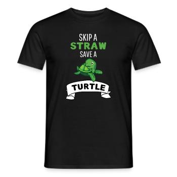 Ozean Tier Geschenk Rette eine Schildkröte - Männer T-Shirt - Schwarz - Vorne - AI Model Male 178 light (178cm)