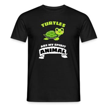 Sea Turtle Gift Cute Turtle - Men's T-Shirt - black - Front - AI Model Male 178 light (178cm)