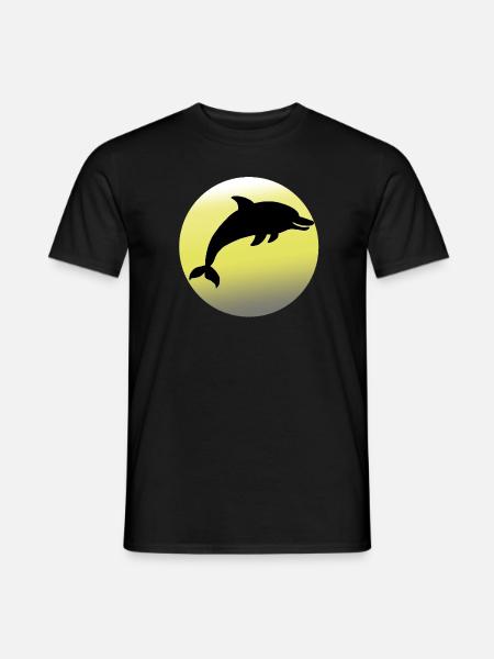 Dolphins - Men's T-Shirt - black