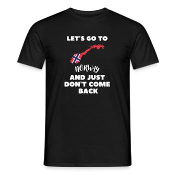 Norweger Norwegische Flagge Lustiges Norwegen - Männer T-Shirt - Schwarz - Vorne - AI Model Male 178 light (178cm)