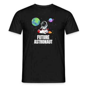 Univers Space Rocket Futur astronaute - T-shirt homme - noir - Devant - AI Model Male 178 light (178cm)