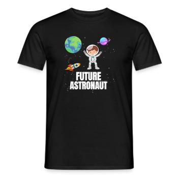 Fusée d’astronomie pour enfants Futur astronaute - T-shirt homme - noir - Devant - AI Model Male 178 light (178cm)