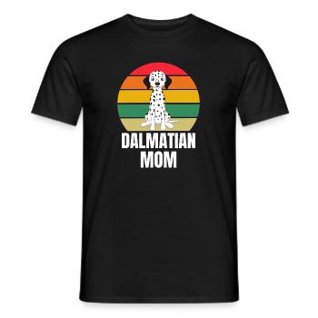 Retro Hundebesitzer Hunde Mama Dalmatiner - Männer T-Shirt - Schwarz - Vorne - AI Model Male 178 light (178cm)
