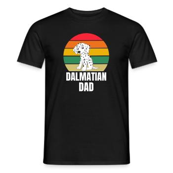 Amoureux des chiens Papa Cadeau fête des pères Dalmatien - T-shirt homme - noir - Devant - AI Model Male 178 light (178cm)