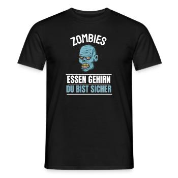 Halloween Costume Zombie Cadeau Halloween - T-shirt homme - noir - Devant - AI Model Male 178 light (178cm)