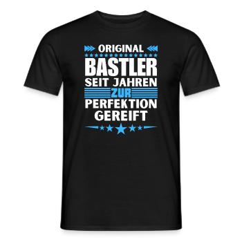 Crafters matured to perfection - Men's T-Shirt - black - Front - AI Model Male 178 light (178cm)