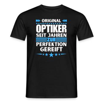 Zur Perfektion gereifter Optiker - Männer T-Shirt - Schwarz - Vorne - AI Model Male 178 light (178cm)