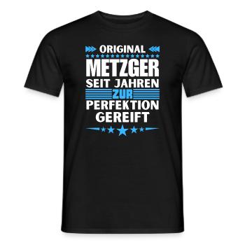 Boucher affiné à la perfection - T-shirt homme - noir - Devant - AI Model Male 178 light (178cm)