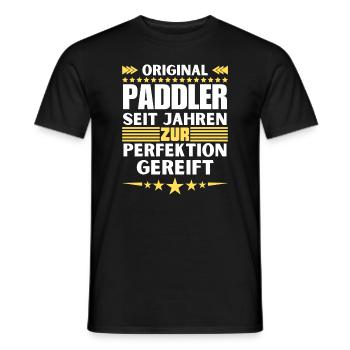 Paddlers matured to perfection - Men's T-Shirt - black - Front - AI Model Male 178 light (178cm)