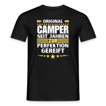 Camper matured to perfection - Men's T-Shirt - black - Front - AI Model Male 178 light (178cm)