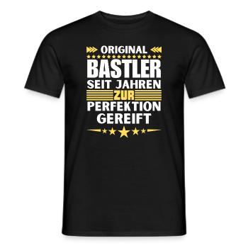 Crafters matured to perfection - Men's T-Shirt - black - Front - AI Model Male 178 light (178cm)