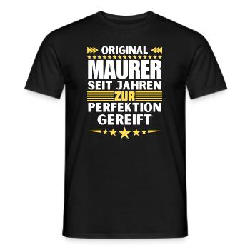 Les maçons ont mûri à la perfection - T-shirt homme - noir - Devant - AI Model Male 178 light (178cm)