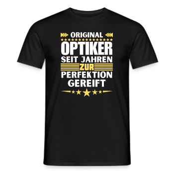 Opticians matured to perfection - Men's T-Shirt - black - Front - AI Model Male 178 light (178cm)