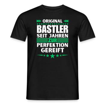 Crafters matured to perfection - Men's T-Shirt - black - Front - AI Model Male 178 light (178cm)