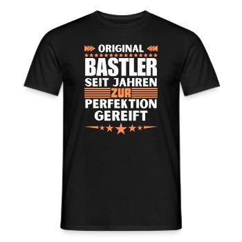 Crafters matured to perfection - Men's T-Shirt - black - Front - AI Model Male 178 light (178cm)