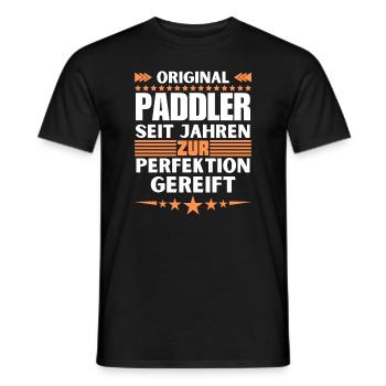 Paddlers matured to perfection - Men's T-Shirt - black - Front - AI Model Male 178 light (178cm)