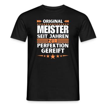 Masters Matured to Perfection - Men's T-Shirt - black - Front - AI Model Male 178 light (178cm)