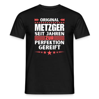 Boucher affiné à la perfection - T-shirt homme - noir - Devant - AI Model Male 178 light (178cm)