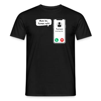Appels de gymnastique - Dicton sportif - ApriNoeScor - T-shirt homme - noir - Devant - AI Model Male 178 light (178cm)