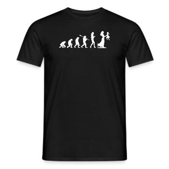 Mama Mother Evolution - Cadeau Future Maman - T-shirt homme - noir - Devant - AI Model Male 178 light (178cm)