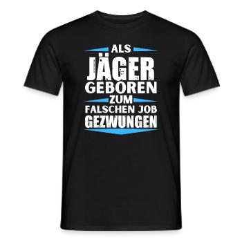 Hunter a décroché le mauvais emploi - T-shirt homme - noir - Devant - AI Model Male 178 light (178cm)