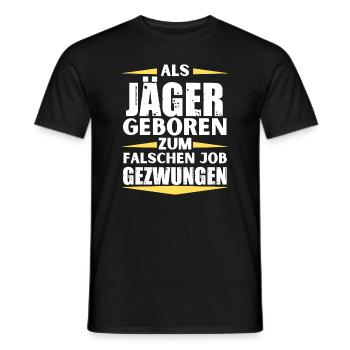 Hunter a décroché le mauvais emploi - T-shirt homme - noir - Devant - AI Model Male 178 light (178cm)