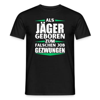 Hunter a décroché le mauvais emploi - T-shirt homme - noir - Devant - AI Model Male 178 light (178cm)