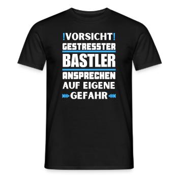 Ne parlez pas à des amateurs stressés ! - T-shirt homme - noir - Devant - AI Model Male 178 light (178cm)