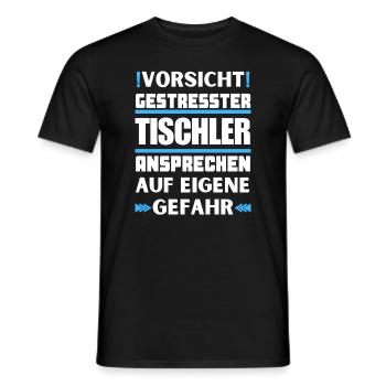 Ne parlez pas à des menuisiers stressés ! - T-shirt homme - noir - Devant - AI Model Male 178 light (178cm)