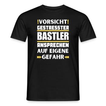 Ne parlez pas à des amateurs stressés ! - T-shirt homme - noir - Devant - AI Model Male 178 light (178cm)