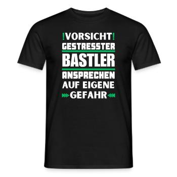 Ne parlez pas à des amateurs stressés ! - T-shirt homme - noir - Devant - AI Model Male 178 light (178cm)
