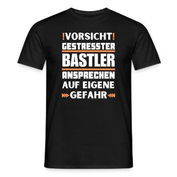 Ne parlez pas à des amateurs stressés ! - T-shirt homme - noir - Devant - AI Model Male 178 light (178cm)
