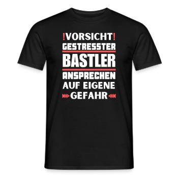 Ne parlez pas à des amateurs stressés ! - T-shirt homme - noir - Devant - AI Model Male 178 light (178cm)