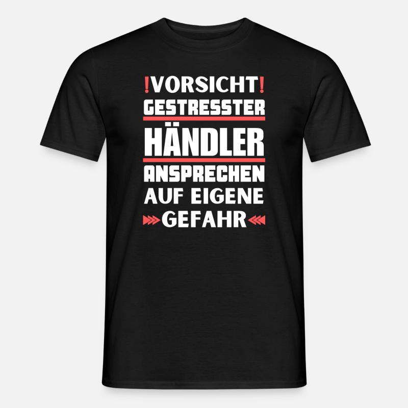 Gestresster Händler nicht ansprechen! - Männer T-Shirt - Schwarz