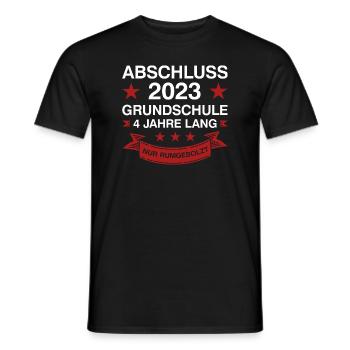 Grundschule Abschluss 2023 Grundschüler Geschenk - Männer T-Shirt - Schwarz - Vorne - AI Model Male 178 light (178cm)