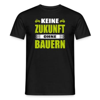 Keine Zukunft Ohne Bauern Landwirt Demo Bauerndemo - Männer T-Shirt - Schwarz - Vorne - AI Model Male 178 light (178cm)