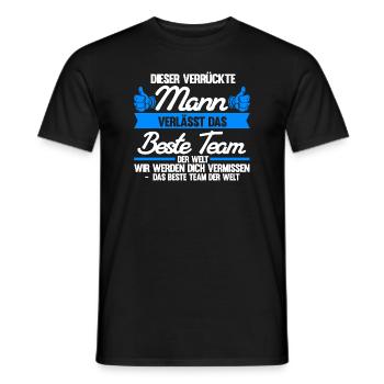 Abschied Kollegin Abschiedsparty Geschenk - Männer T-Shirt - Schwarz - Vorne - AI Model Male 178 light (178cm)