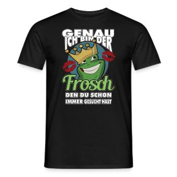 Ich der Frosch den Du schon immer gesucht hast - Männer T-Shirt - Schwarz - Vorne - AI Model Male 178 light (178cm)