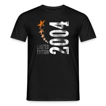 2004 Limited Edition - Männer T-Shirt - Schwarz - Vorne - AI Model Male 178 light (178cm)