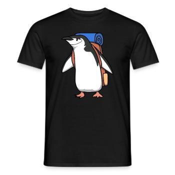 Nette Abenteuer Wandern Pinguine Wildlife - Männer T-Shirt - Schwarz - Vorne - AI Model Male 178 light (178cm)