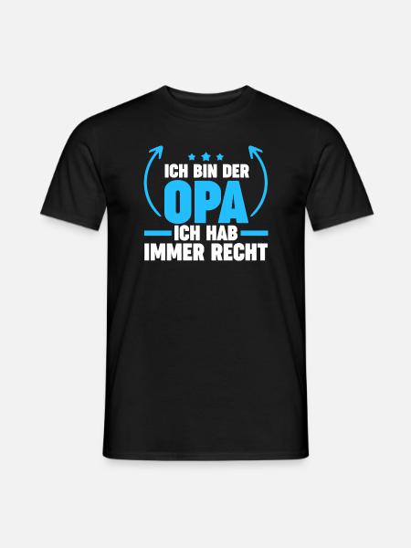 Opa Großvater Großväter Geschenk - Männer T-Shirt - Schwarz
