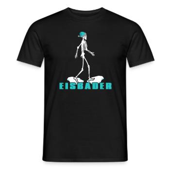 Eisbader Winterschwimmen am Eisloch Puddelmütze - Männer T-Shirt - Schwarz - Vorne - AI Model Male 178 light (178cm)