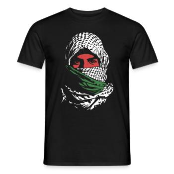 Freedom for Palestine - Peace - Men's T-Shirt - black - Front - AI Model Male 178 light (178cm)